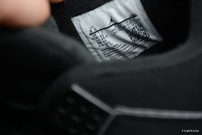 (2020) 4 Black Jordan Cat Air CU1110-010 1115